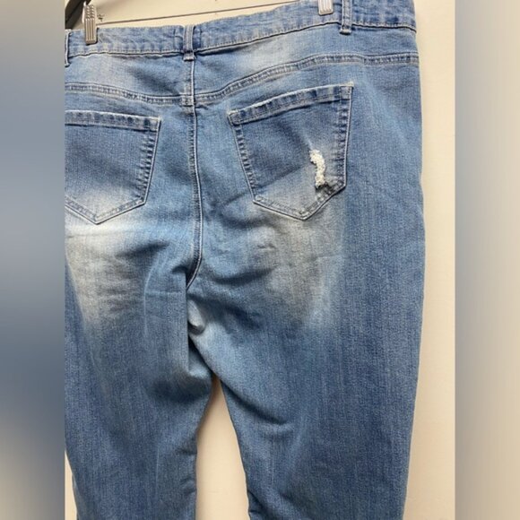 DC Womens Distressed Denim Jeans Size 22 - Picture 6 of 7